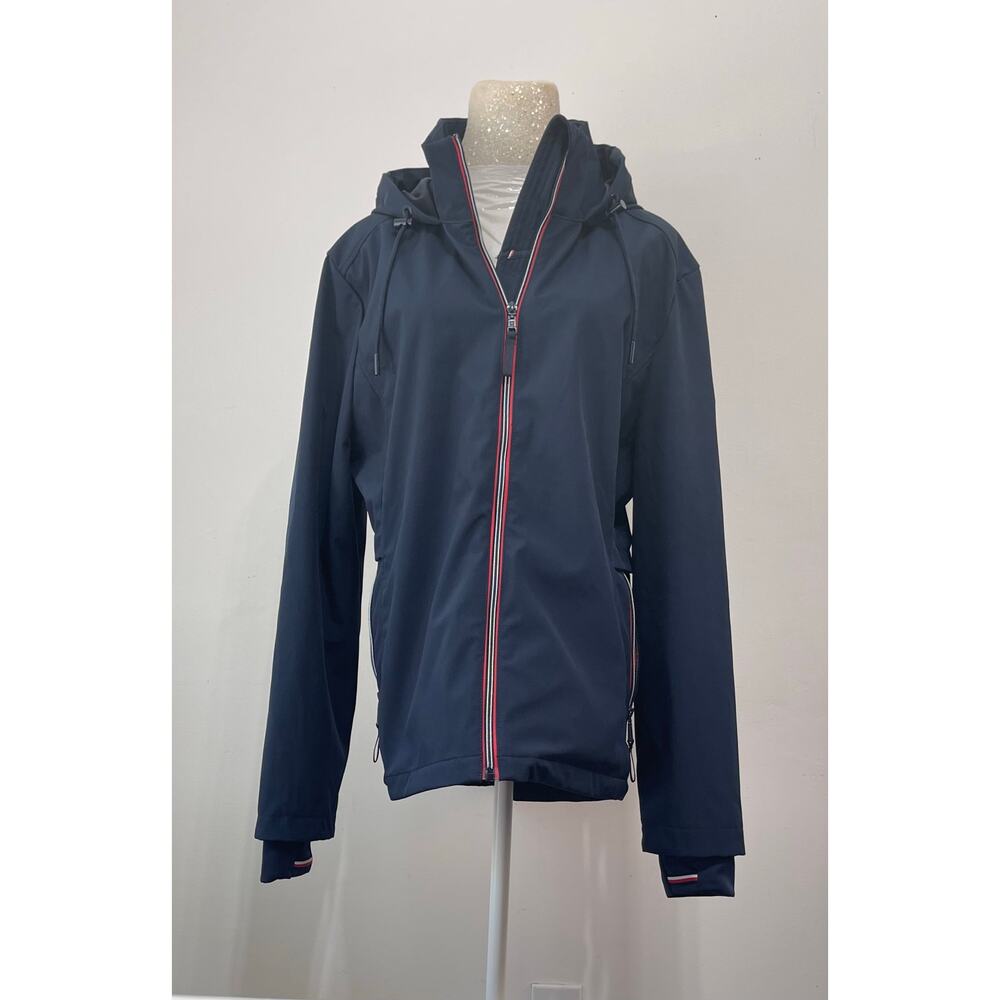 Tommy Hilfiger men's navy‎ blue windbreaker jacket sz XXL timeless preppy